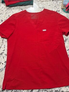 Figs Women Winning Red Scrub Top